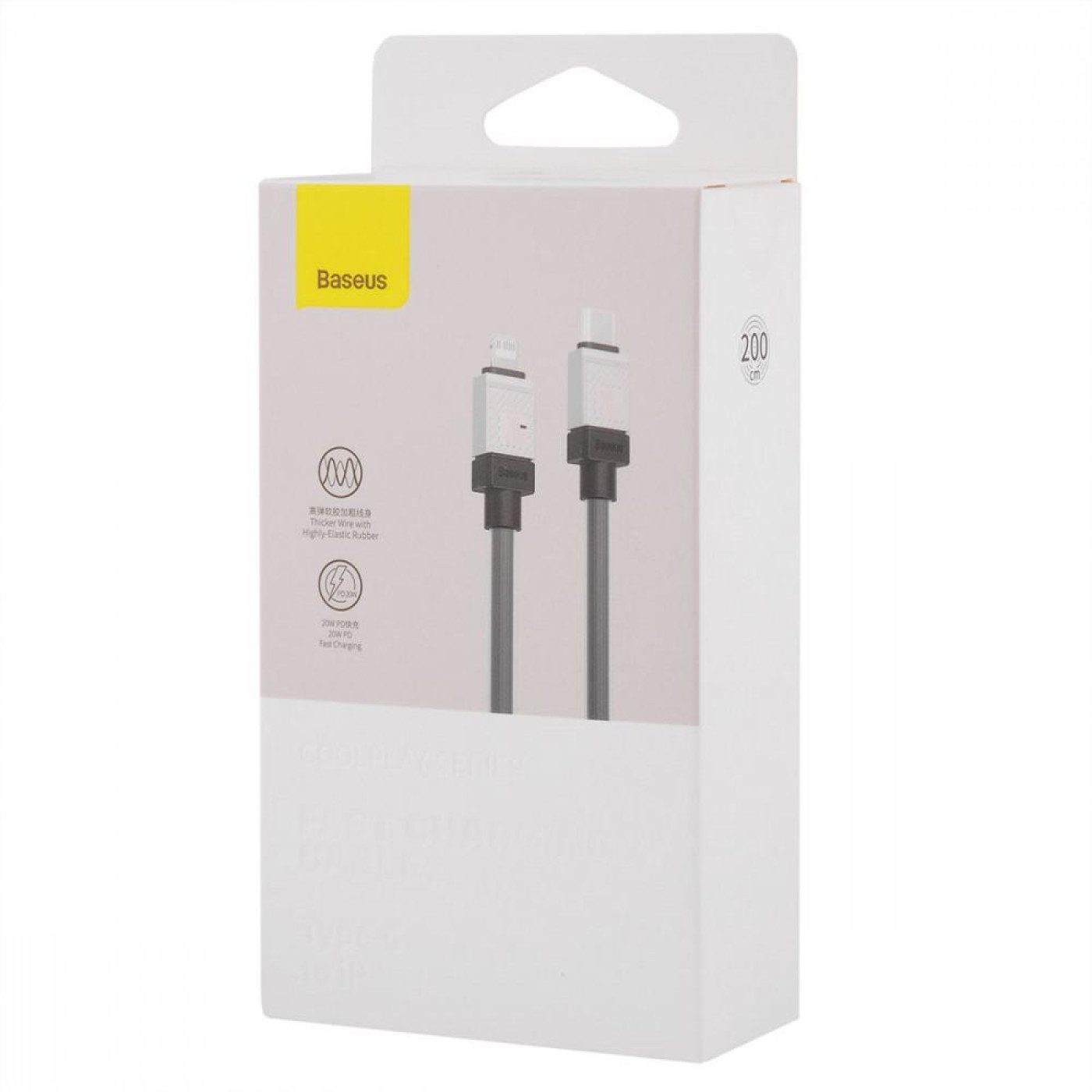 Кабель Baseus CoolPlay Series Type-C to Lightning 20W (2m) black (CAKW000101)