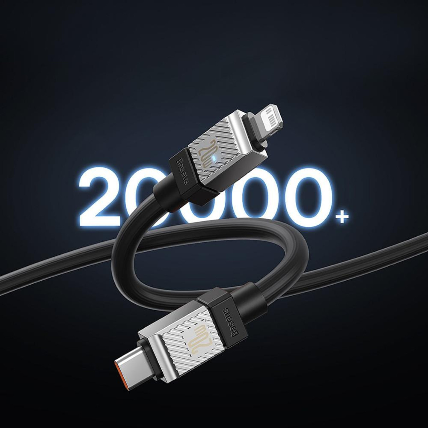 Кабель Baseus CoolPlay Series Type-C to Lightning 20W (2m) black (CAKW000101)