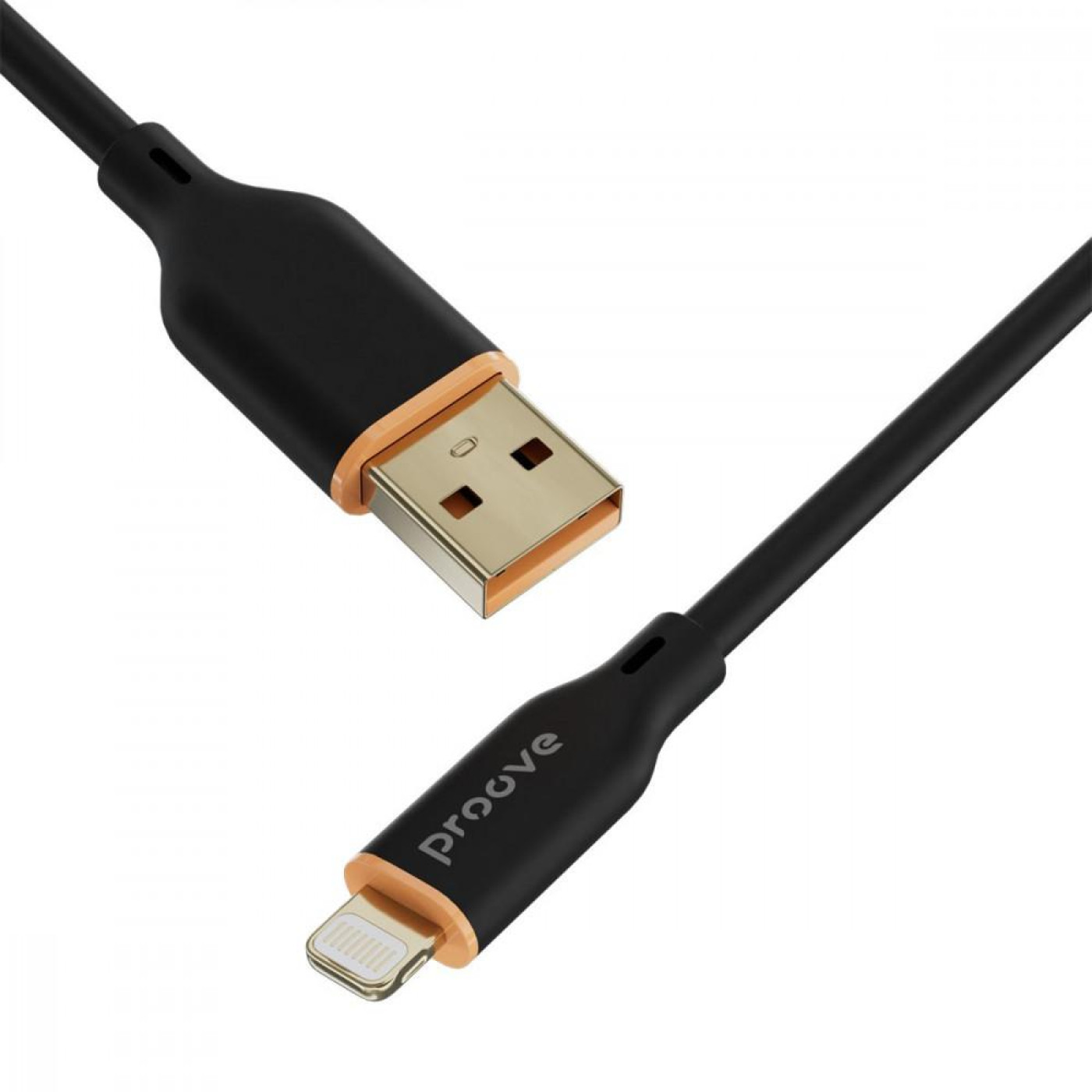 Кабель Proove Jelly Silicone USB to Lightning 2.4A (1m) black