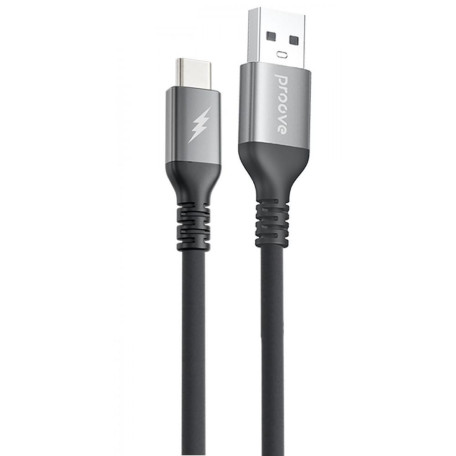 Кабель Proove ReGen Silicone USB to Type-C 3A (1m) black (CCRS12001102)