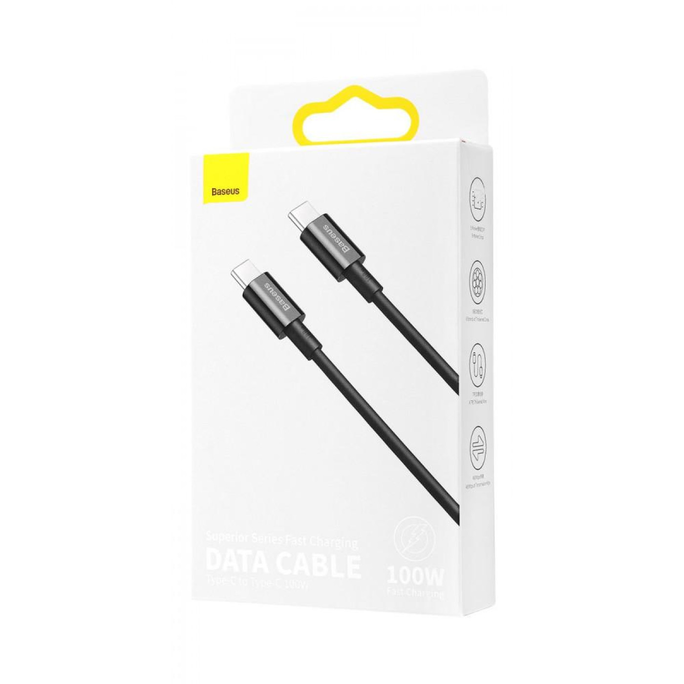 Кабель Baseus Superior Series Fast Charging Type-C to Type-C PD 100W (2m) black (CATYS-C01)