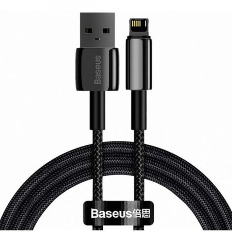 Кабель Baseus Lightning Tungsten Gold Fast Charging Data Cable USB for Lightning 2m Black (CALWJ-A01)