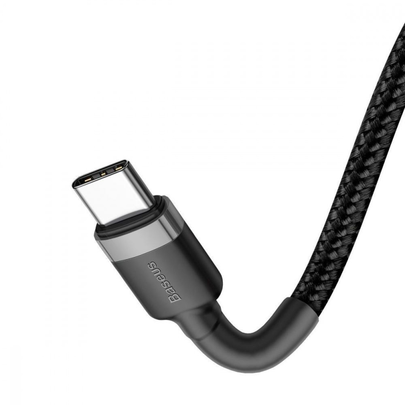 Кабель Baseus Cafule Type-C to Type-C PD 2.0 60W (2m) gray/black (CATKLF-HG1)