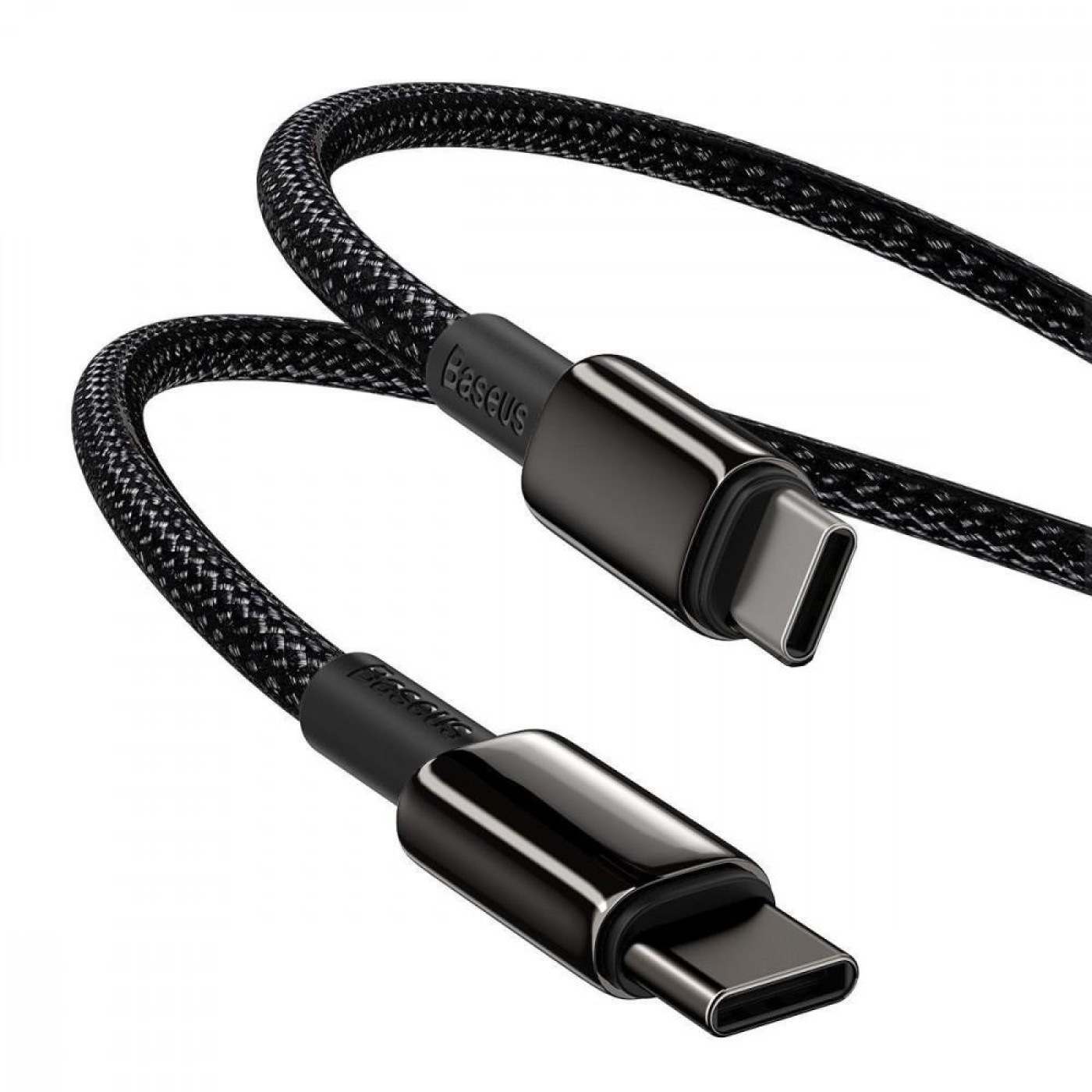 Кабель Baseus Tungsten Gold Fast Charging Type-C to Type-C 100W (2m) black (CATWJ-A01)
