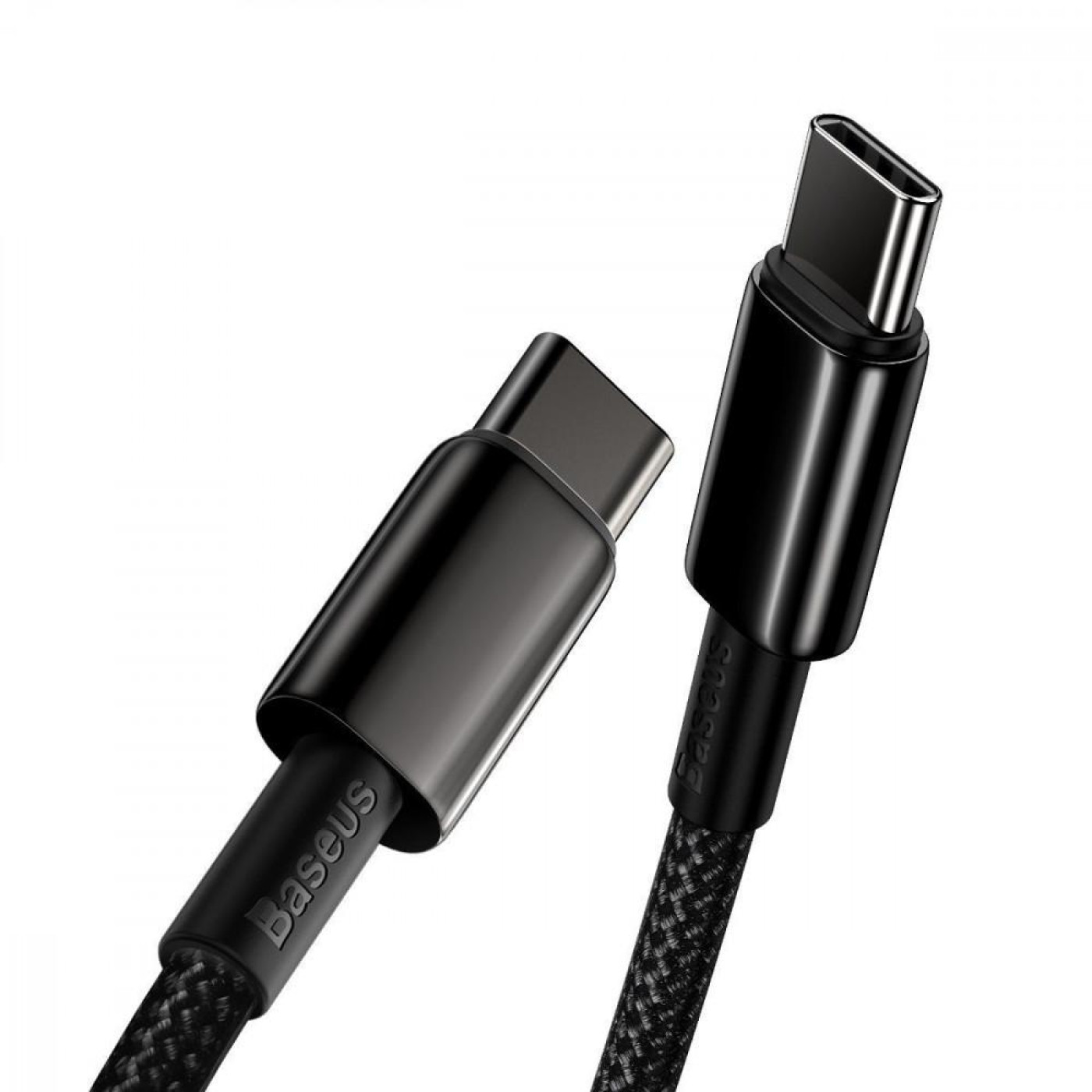 Кабель Baseus Tungsten Gold Fast Charging Type-C to Type-C 100W (2m) black (CATWJ-A01)