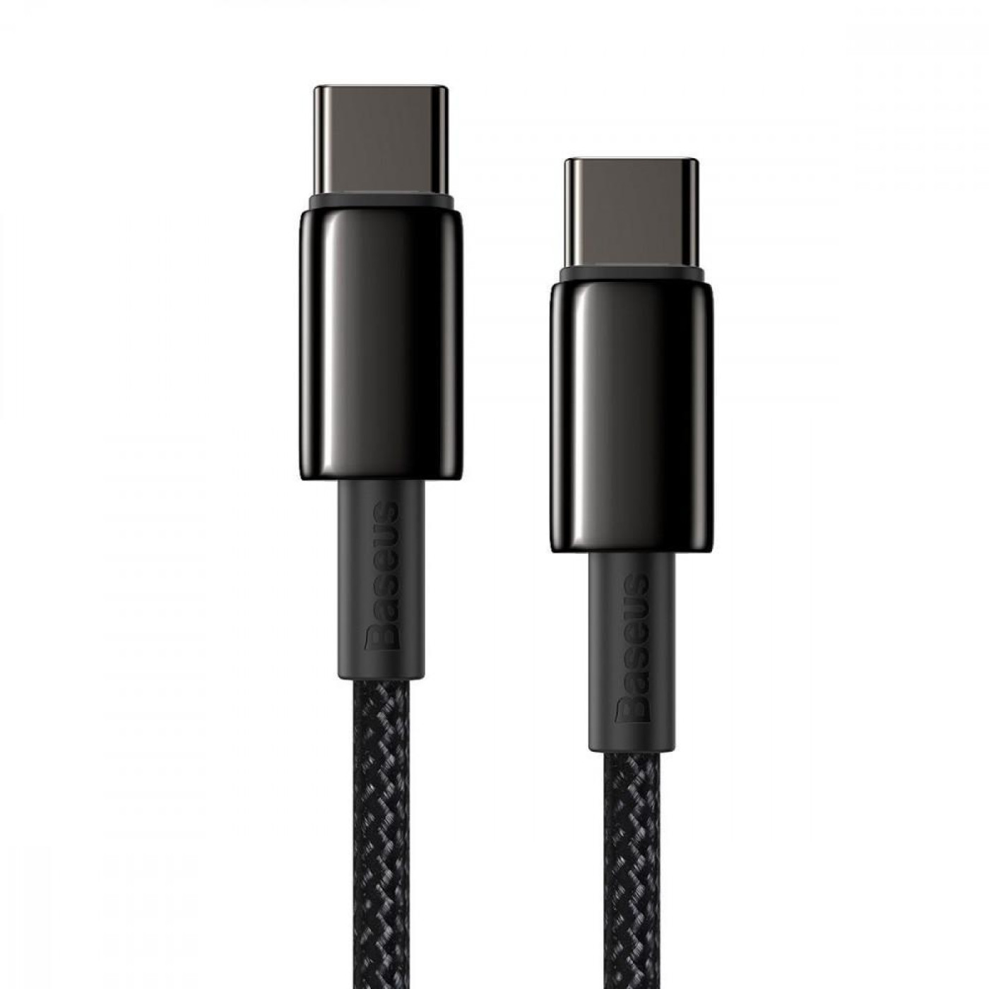Кабель Baseus Tungsten Gold Fast Charging Type-C to Type-C 100W (2m) black (CATWJ-A01)