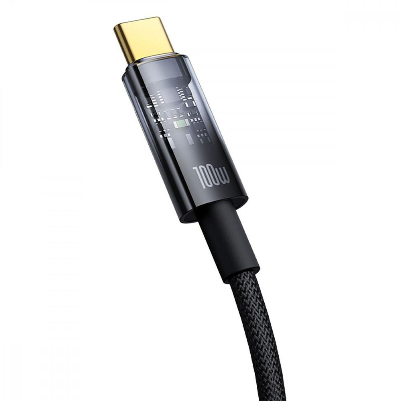 Кабель Baseus Explorer Series Auto Power-Off Type-C to Type-C 100W (2m) black (P10319704111-00)
