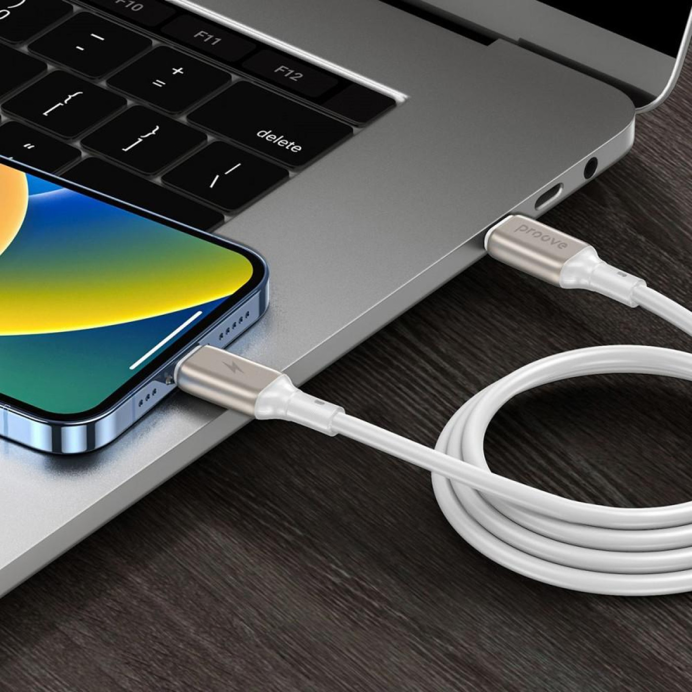 Кабель Proove Flex Metal Type-C to Lightning 27W (1m) white (CCFM27002102)