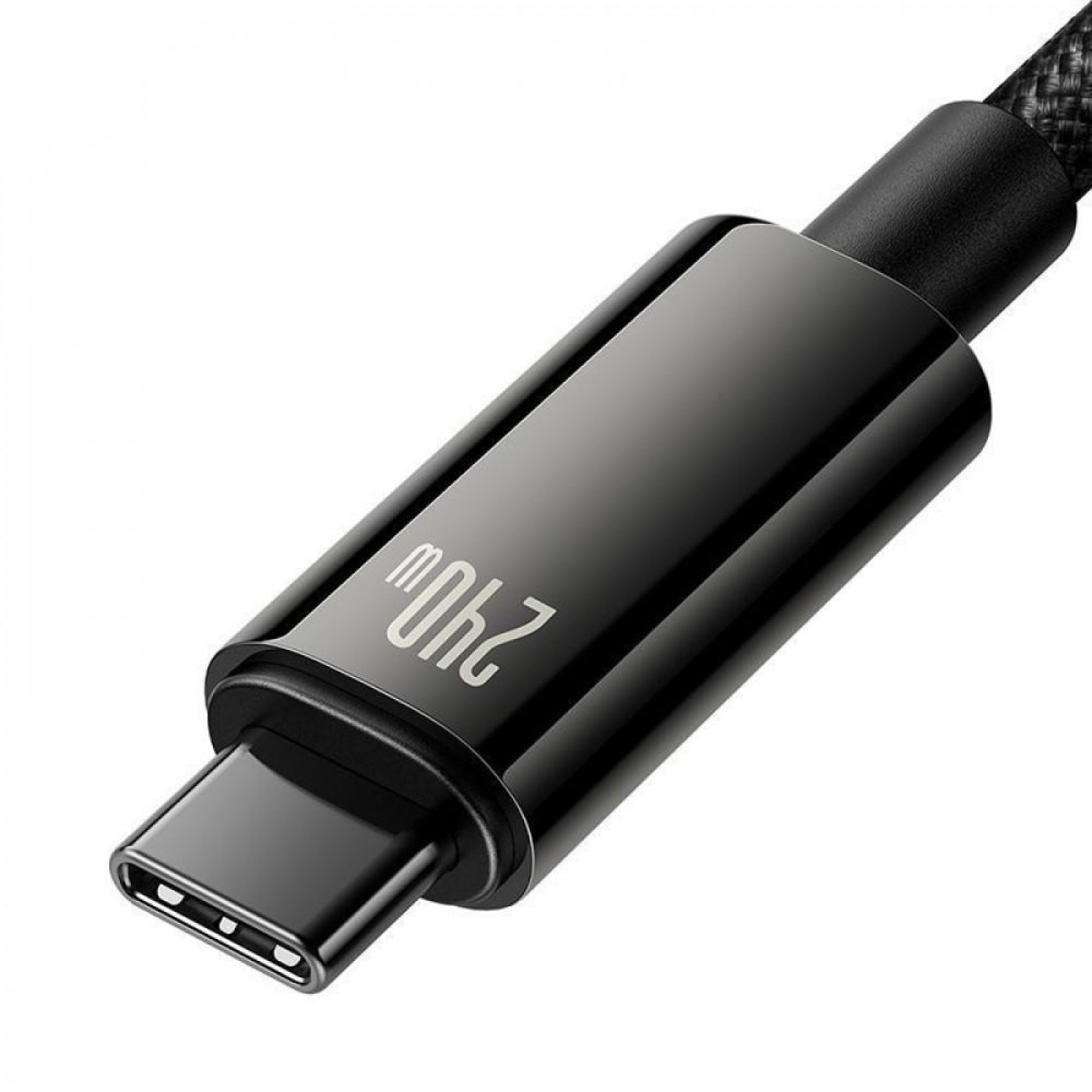 Кабель Baseus Tungsten Gold Fast Charging Type-C to Type-C 240W (1m) black (CAWJ040001)