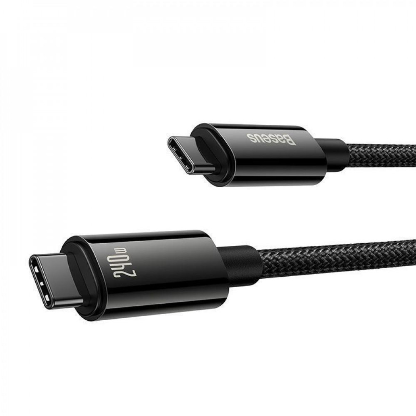 Кабель Baseus Tungsten Gold Fast Charging Type-C to Type-C 240W (1m) black (CAWJ040001)