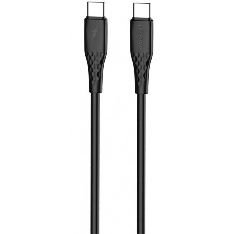 Кабель Proove GridLine Type-C to Type-C 60W (1m) black (CCGL60002201)