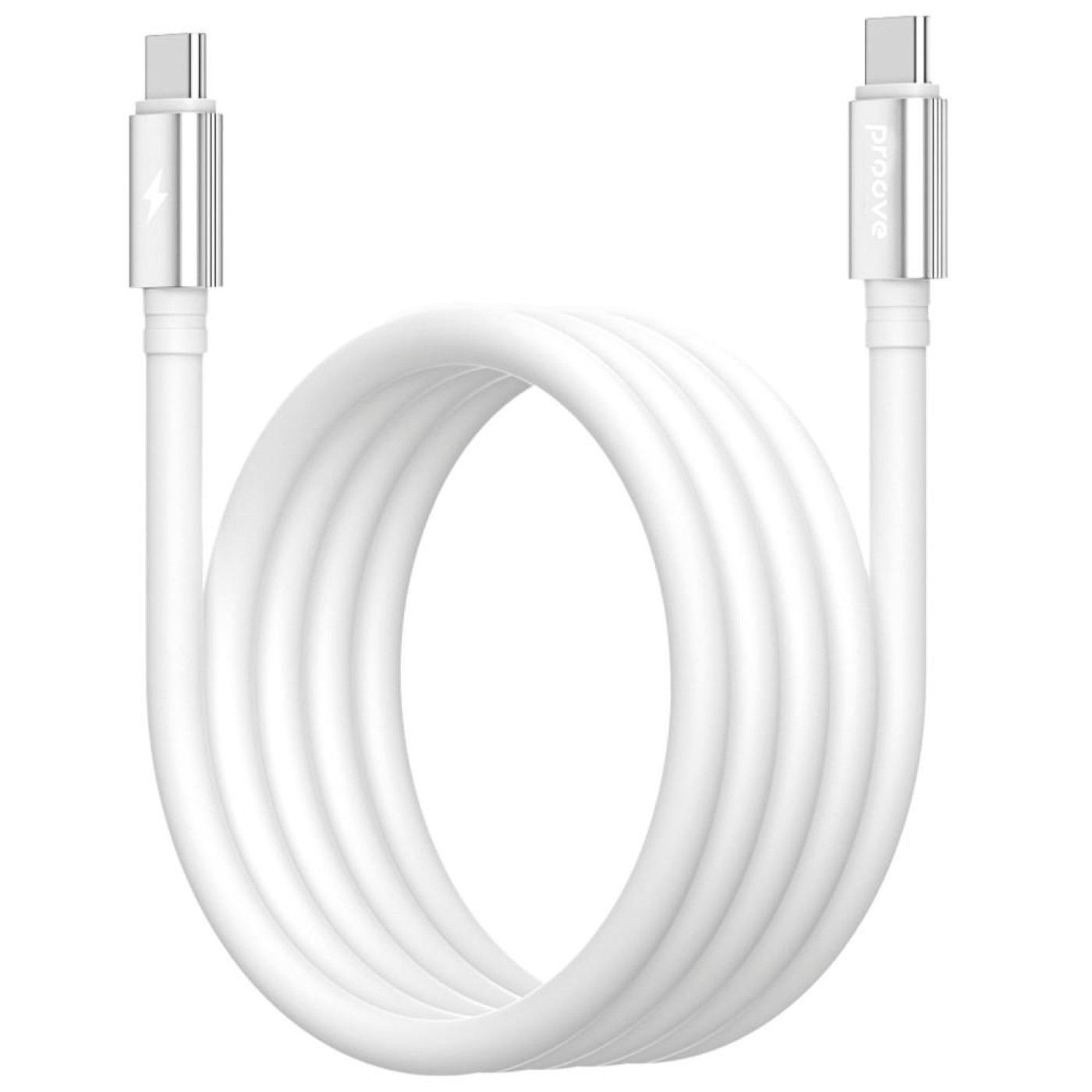 Кабель Proove Magneto Type-C to Type-C 60W (1m) white