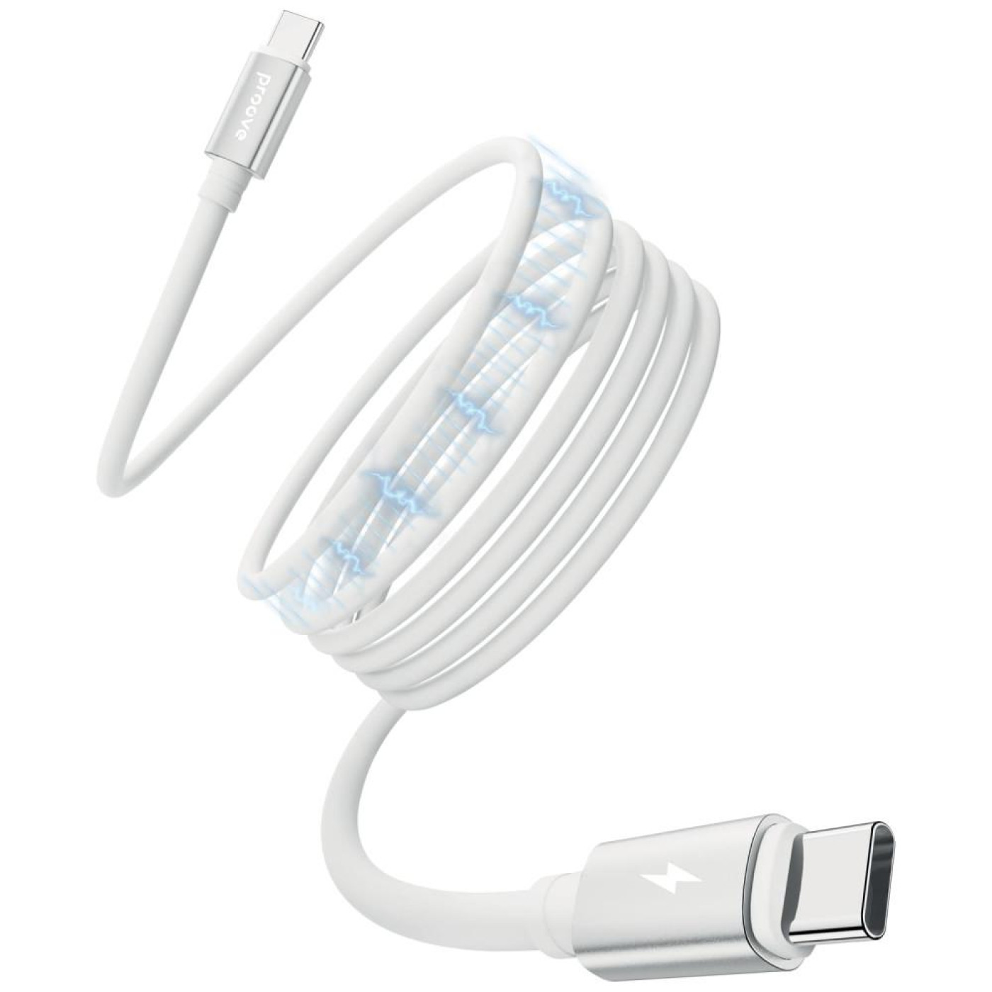 Кабель Proove Magneto Type-C to Type-C 60W (1m) white