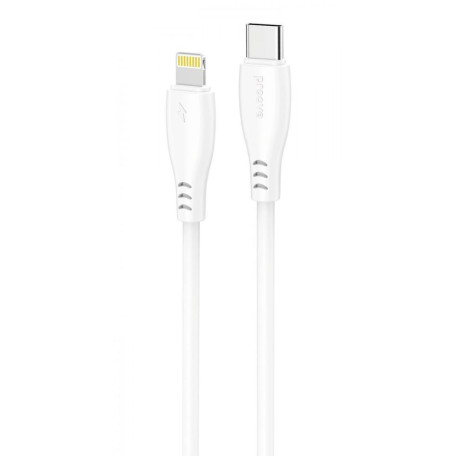 Кабель Proove Simple Silicone Type-C to Lightning 27W (1m) white (CCSS27002102)