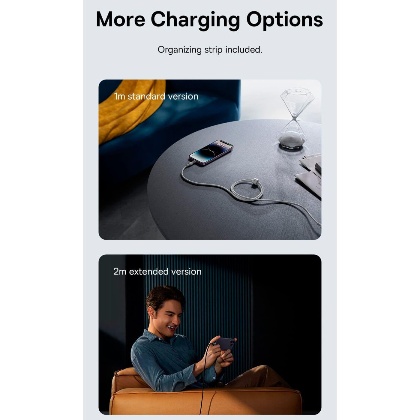 Кабель Baseus Gem Fast-Charging Data Cable Type-C to Lightning 20W 2m purple (P10373001511-01)