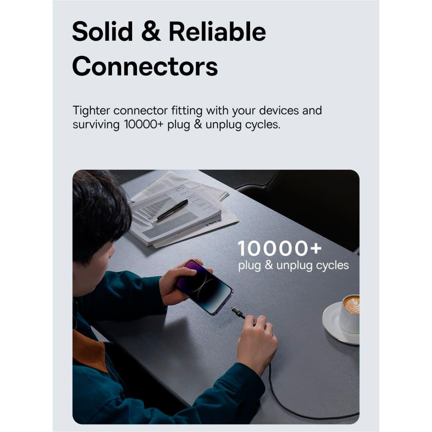 Кабель Baseus Gem Fast-Charging Data Cable Type-C to Lightning 20W 2m purple (P10373001511-01)