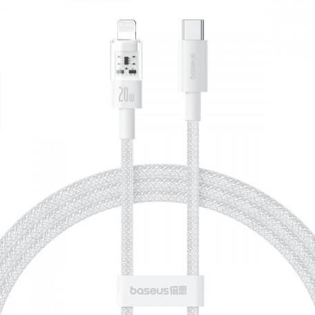 Кабель Baseus Gem Fast-Charging Data Cable Type-C to Lightning 20W 2m white (P10373001211-01)
