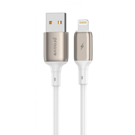 Кабель Proove Flex Metal USB to Lightning 2.4A (1m) white (CCFM20001102)