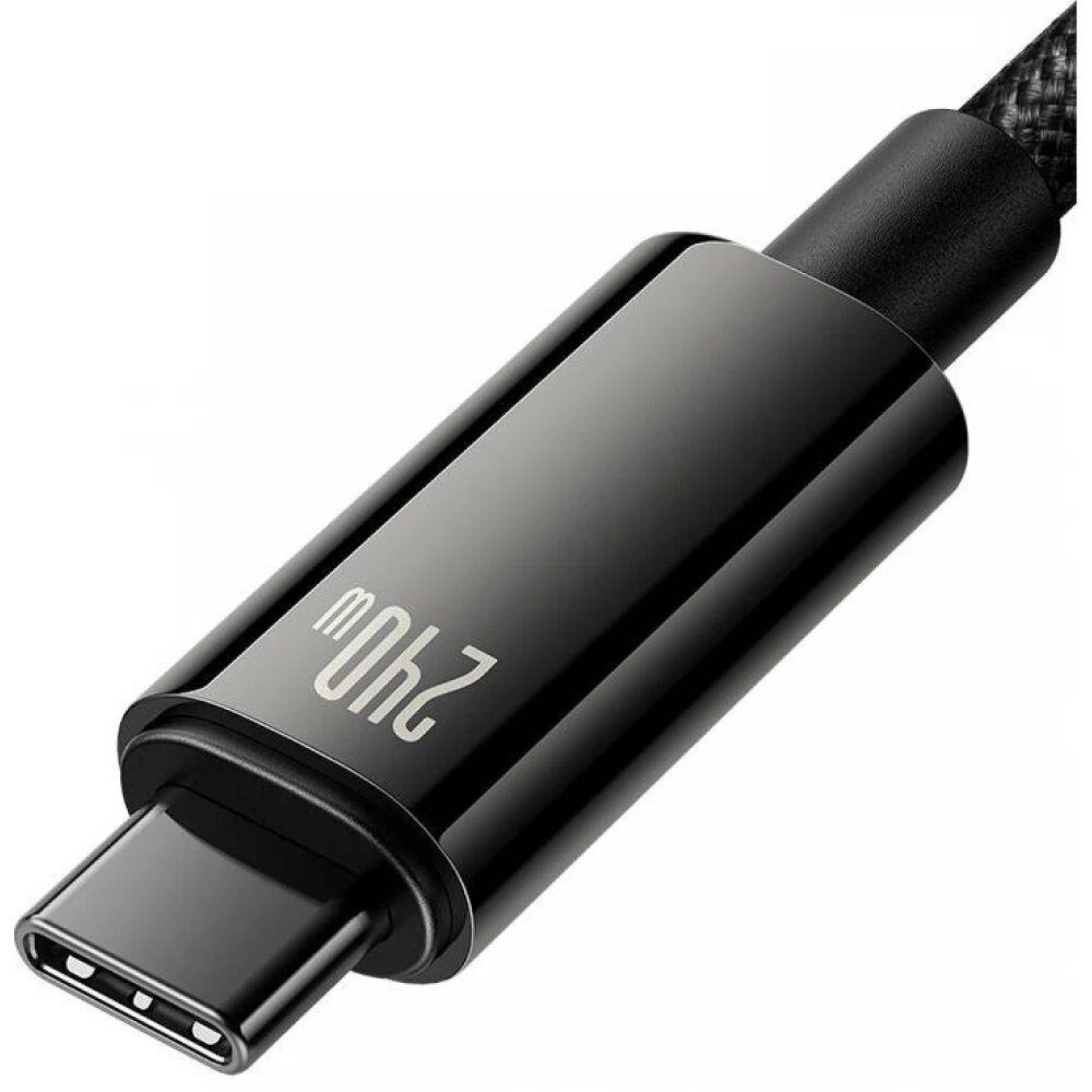 Кабель Baseus Tungsten Gold Fast Charging Type-C to Type-C 240W (2m) black (CAWJ040101)