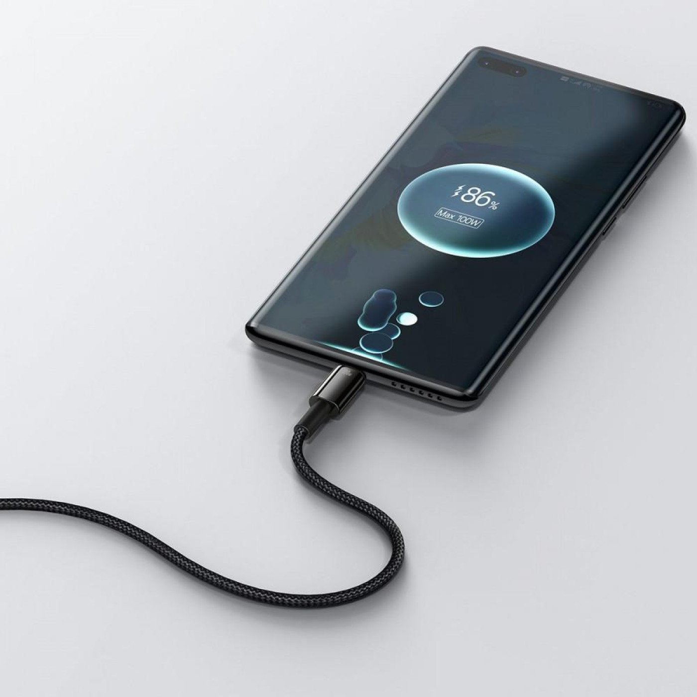 Кабель Baseus Tungsten Gold Fast Charging USB to Type-C 100W (2m) black (CAWJ000101)