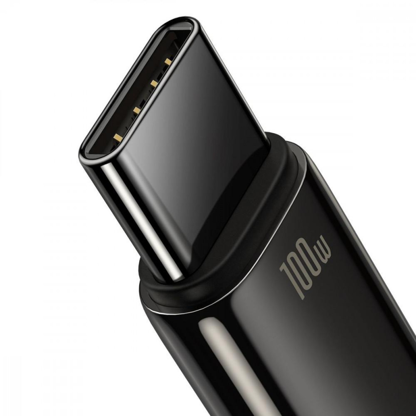 Кабель Baseus Tungsten Gold Fast Charging USB to Type-C 100W (2m) black (CAWJ000101)