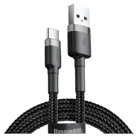Кабель Baseus USB2.0AM-Type-C M, 1 м,(20V/3A), (60W) Сирий-Чорний,CATKLF-BG1 (CATKLF-BG1)