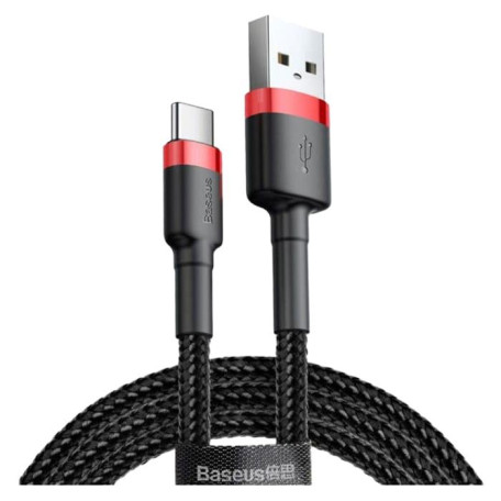 Кабель Baseus USB2.0AM-Type-C M, 1 м,(20V/3A), (60W) Червоний-Чорний,CATKLF-B91 (CATKLF-B91)