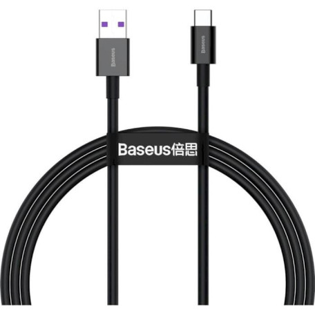 Кабель Baseus USB2.0AM-Type-C M, 1 м,(20V/3A), (66W) Superior Series Чорний (CATYS-01)