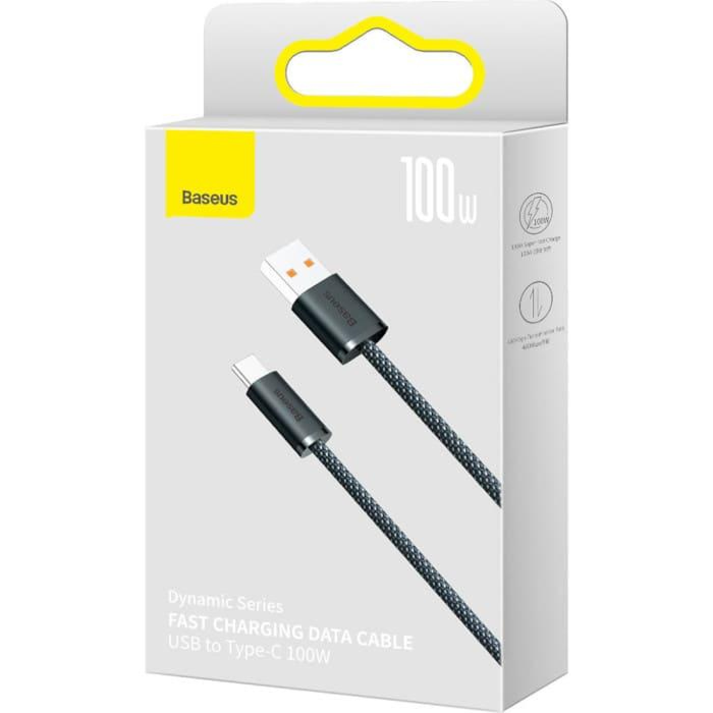 Кабель Baseus USB2.0AM-Type-C M, 1 м,(20V/5A), (100W) Dynamic Series Сирий,CALD000616 (CALD000616)