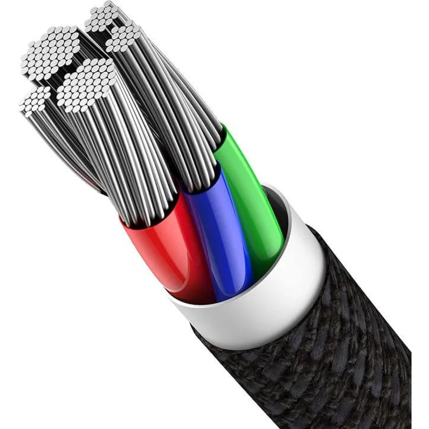 Кабель Baseus High Density Braided Type-C to Lightning PD 20W (2m) black (CATLGD-A01)