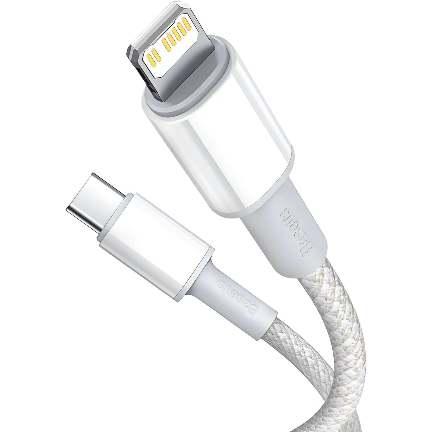 Кабель Baseus High Density Braided Type-C to Lightning PD 20W (2m) white (CATLGD-A02)