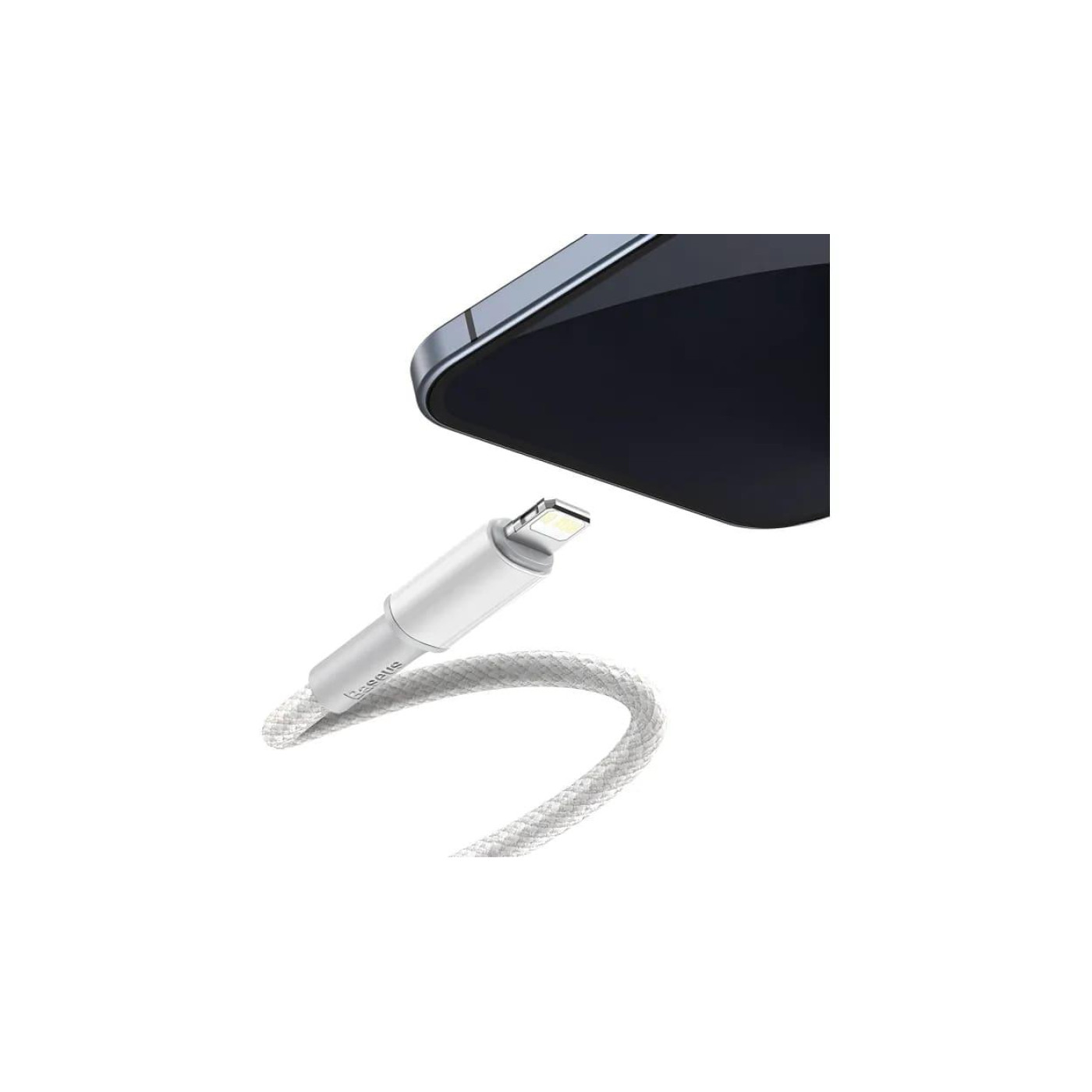 Кабель Baseus High Density Braided Type-C to Lightning PD 20W (2m) white (CATLGD-A02)