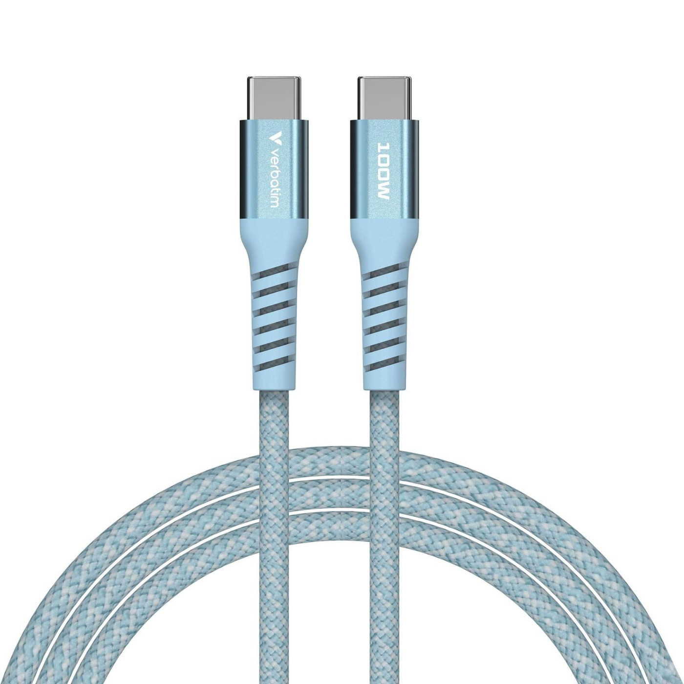 Кабель Verbatim 100 Вт /USB-C–USB-C /120 см-блакитний (31856)