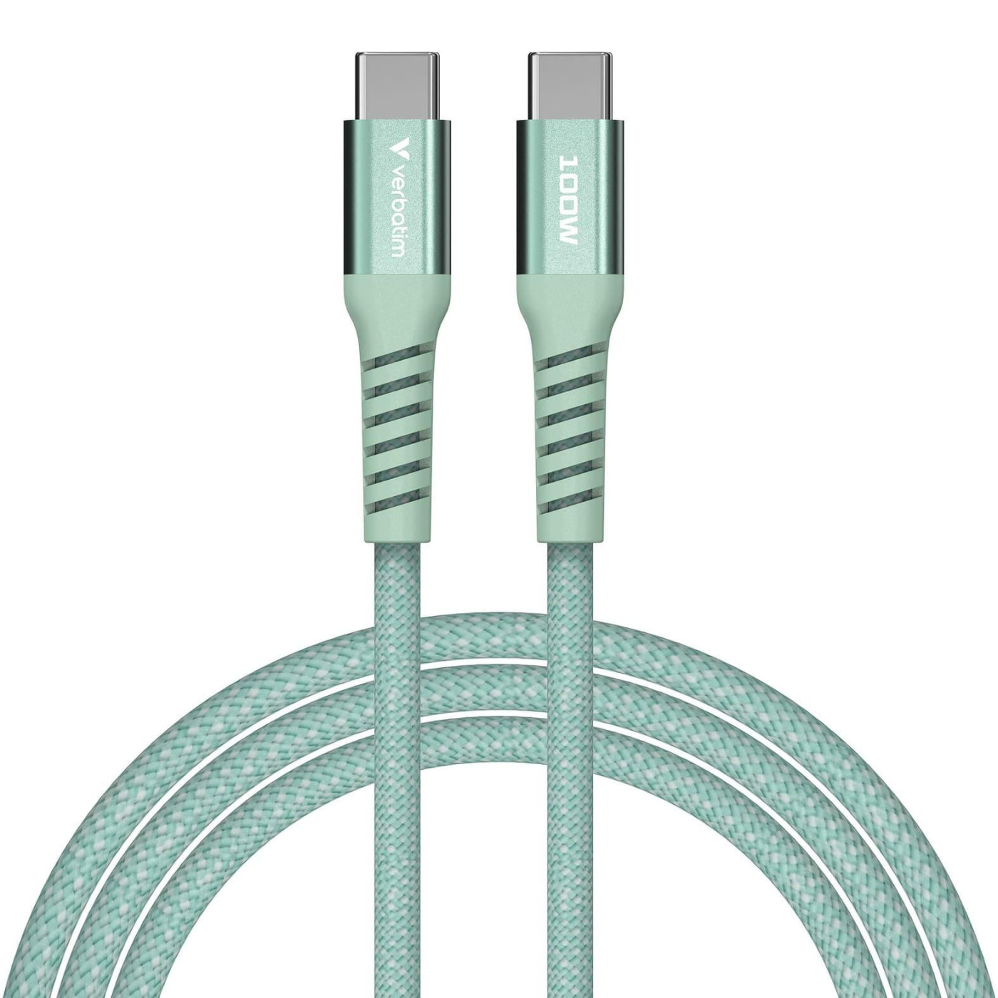 Кабель Verbatim 100 Вт /USB-C–USB-C /120 см-зелений (31855)