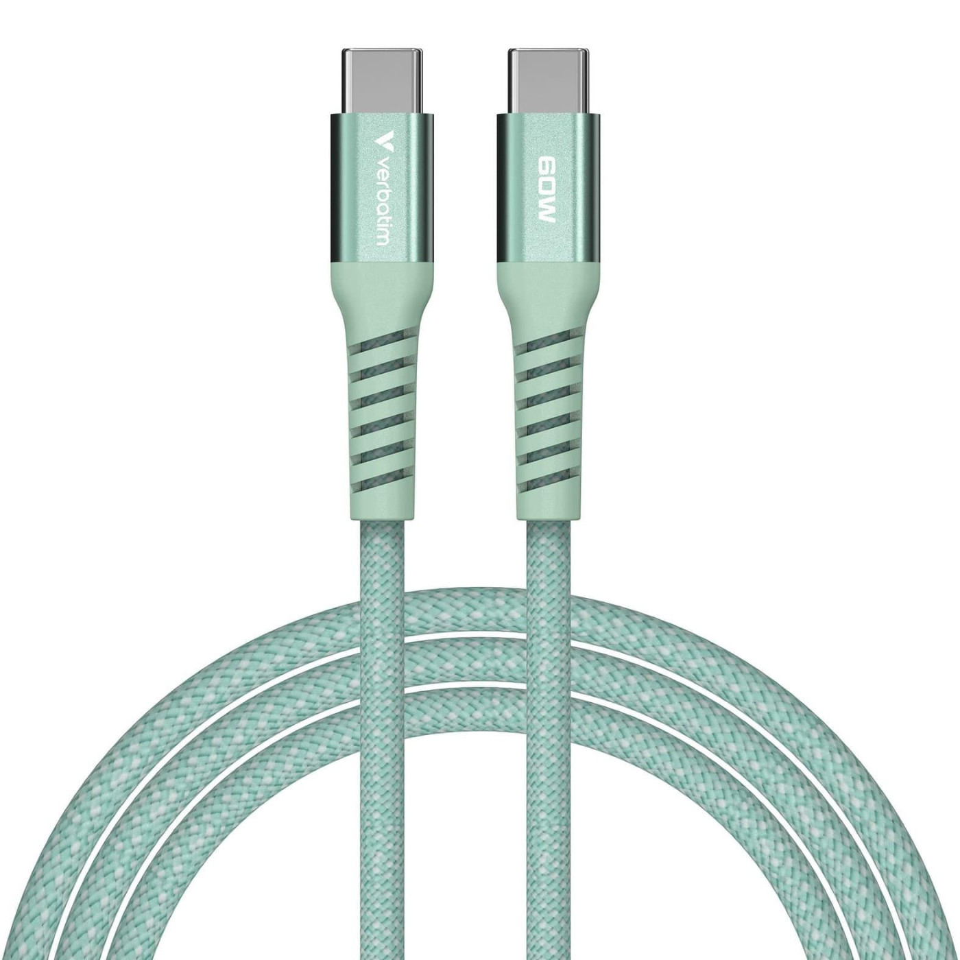 Кабель Verbatim 60 Вт /USB-C–USB-C /120 см-зелений (31864)