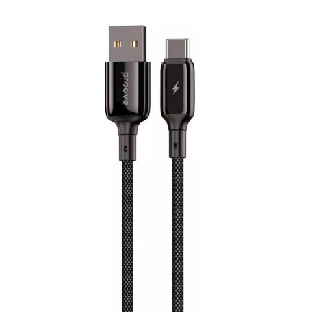 Кабель Proove Dense Metal USB to Type-C 3A (2m) black (CCDM20001221)