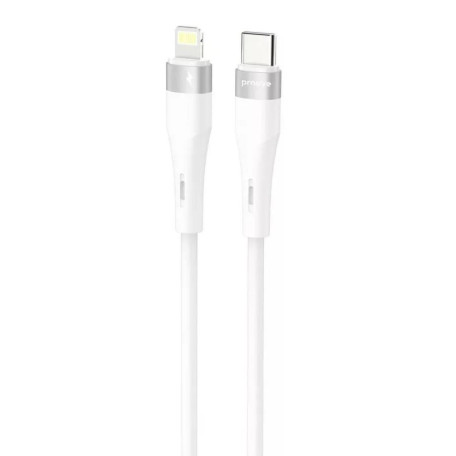 Кабель Proove Light Silicone Plus Type-C to Lightning 27W (1m) white (CCLS27002102)
