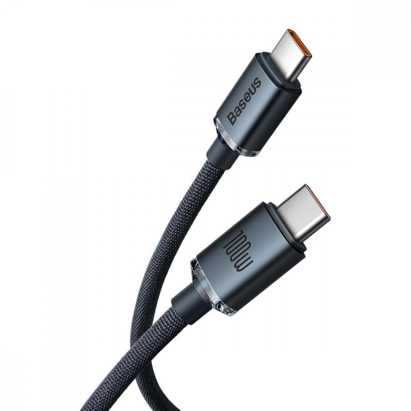 Кабель Baseus Crystal Shine Series Type-C to Type-C 100W (2m) black (CAJY000701)