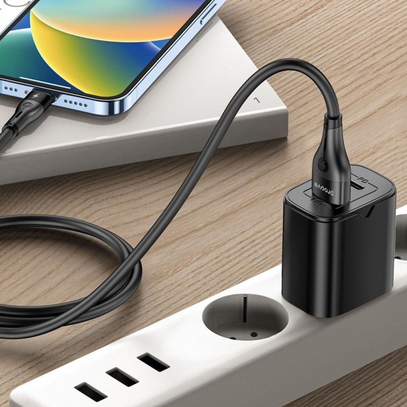 Кабель Proove Soft Silicone USB to Micro USB 2.4A (1m) black (CCSO20001301)
