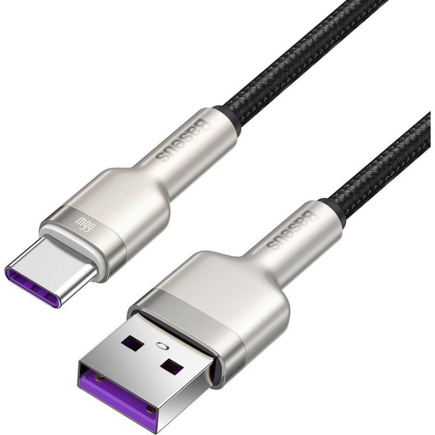 Кабель Baseus Cafule Metal Data Type-C 66W (1m) black (CAKF000101)