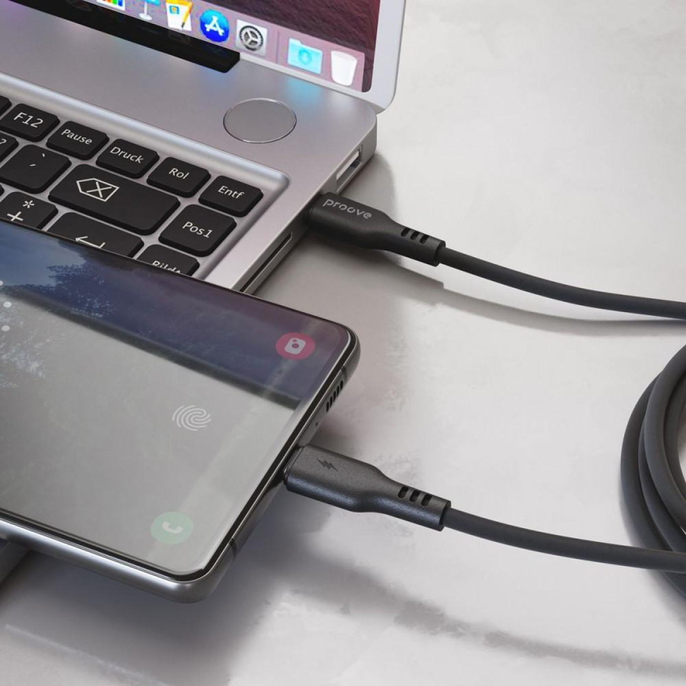 Кабель Proove Rebirth Type-C to Type-С 60W (1m) black