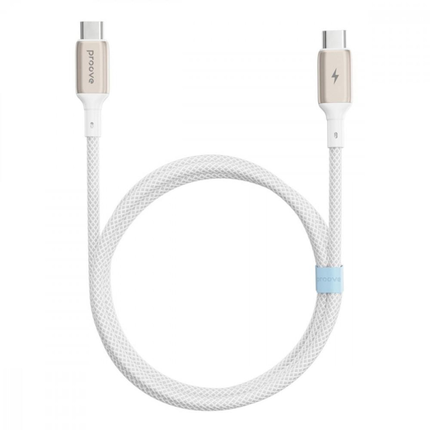 Кабель Proove Dense Metal Type-C to Type-C 60W (1m) white (CCDM60002202)