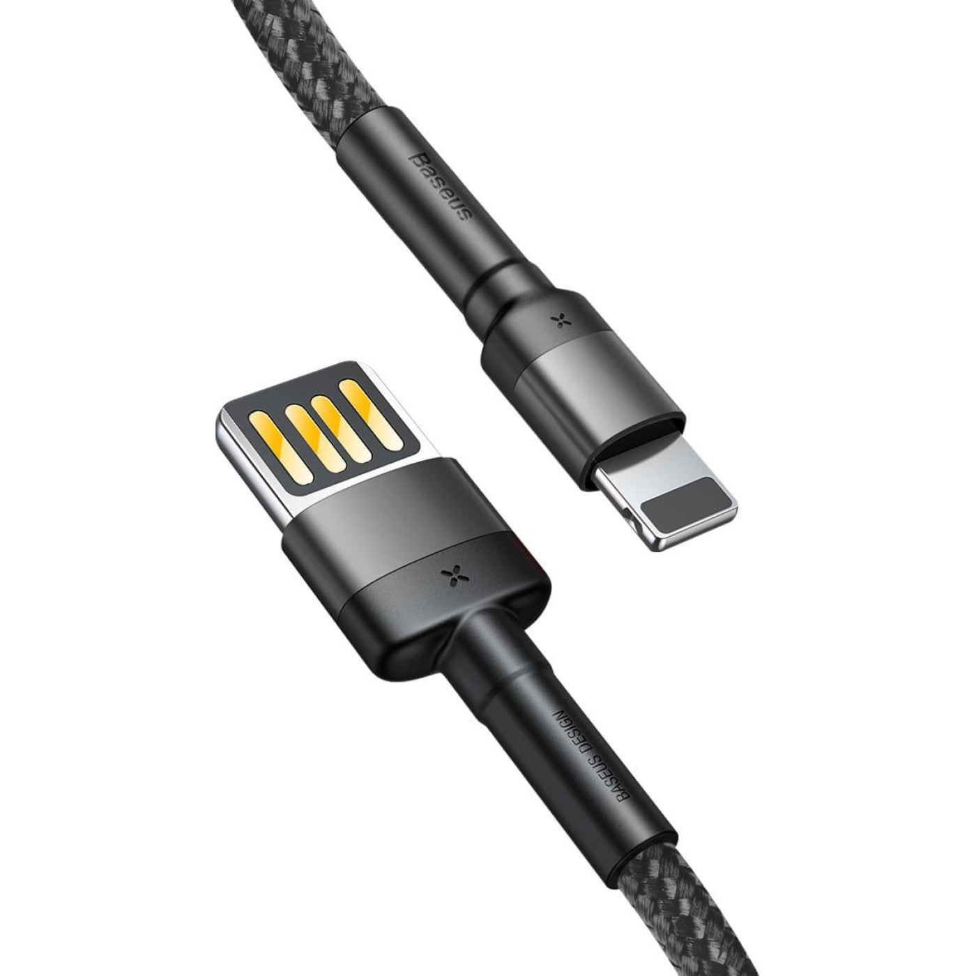 Кабель Baseus Cafule Lightning Special Edition 2.4A (1m) gray (CALKLF-GG1)