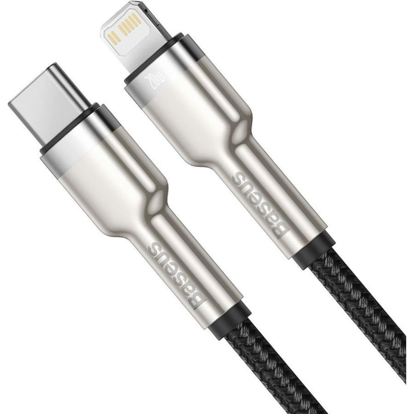 Кабель Baseus Cafule Metal Type-C to Lightning PD 20W (1m) black (CATLJK-A01)