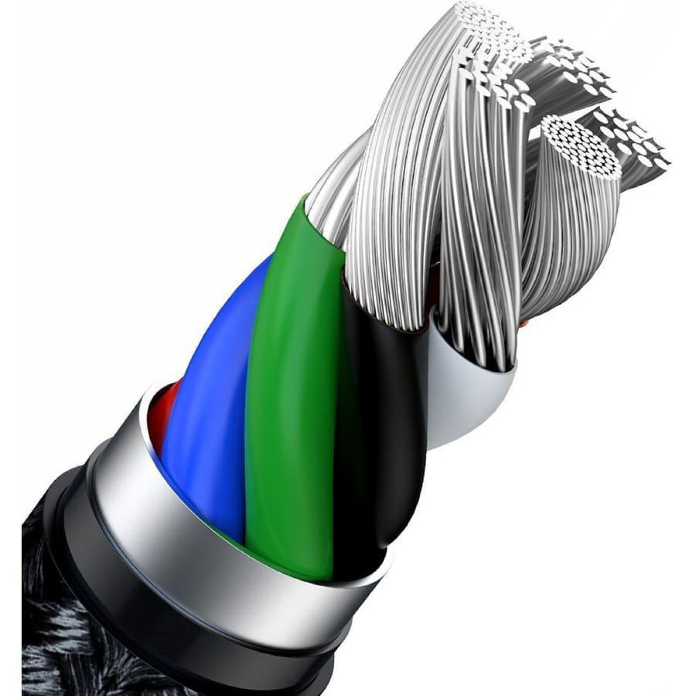 Кабель Baseus Cafule Metal Type-C to Lightning PD 20W (2m) black (CATLJK-B01)