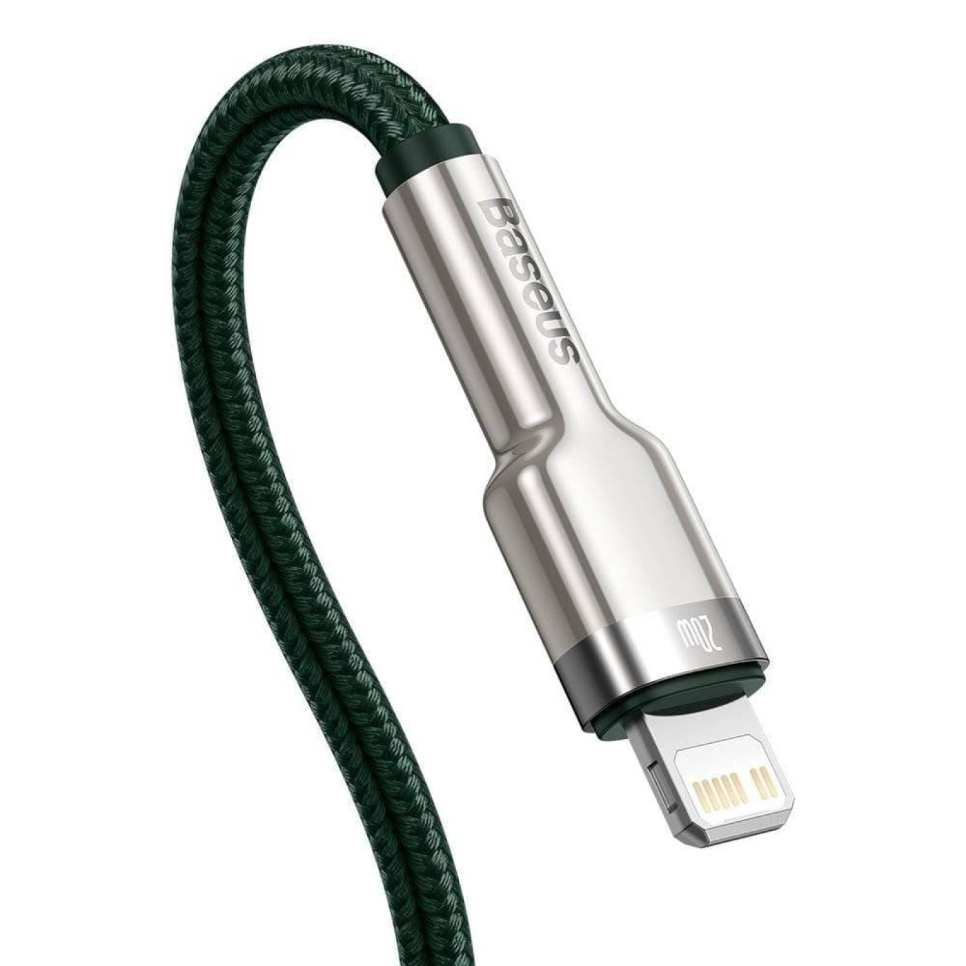 Кабель Baseus Cafule Metal Type-C to Lightning PD 20W (2m) green (CATLJK-B06)