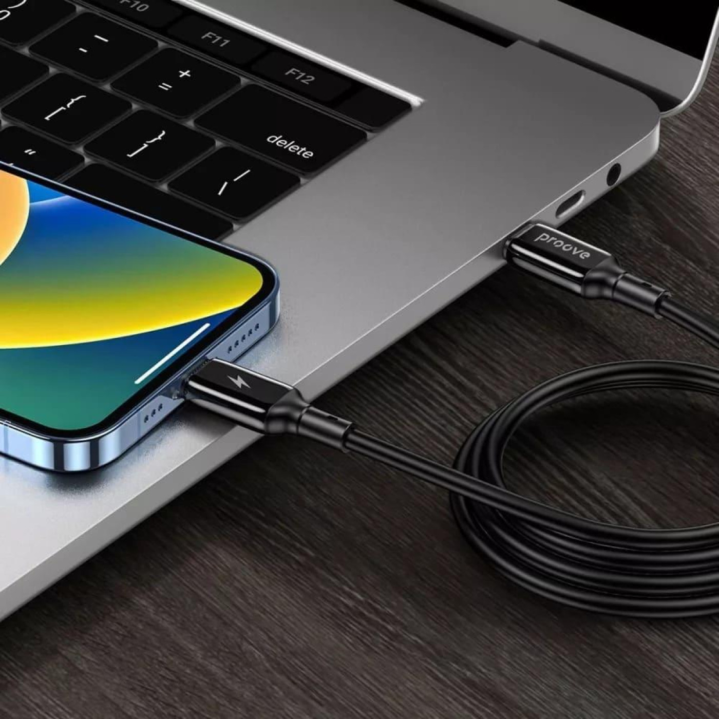 Кабель Proove Flex Metal Type-C to Type-C 60w (1m) black (CCFM60002201)