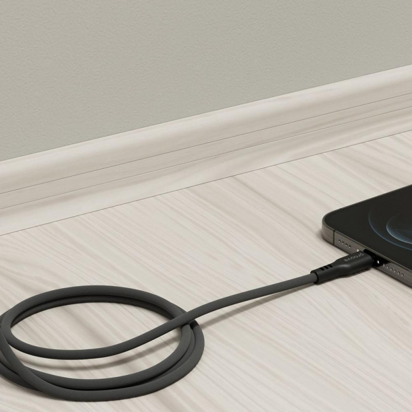 Кабель Proove Rebirth USB to Lightning 2.4A (1m) black