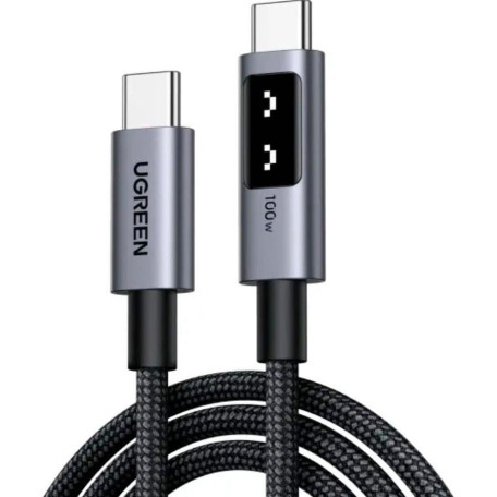 Кабель Ugreen USB Type-C Uno USB Type-C to USB Type-C 100W 1m Black (35501)