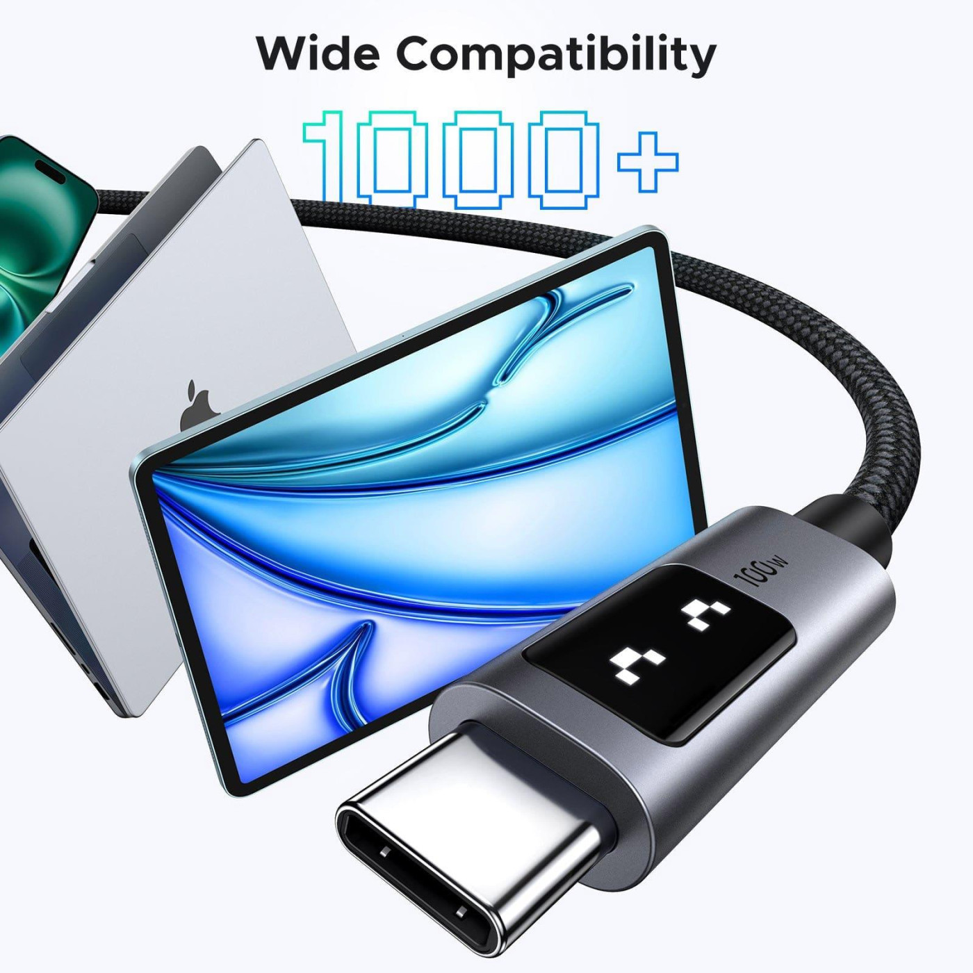 Кабель Ugreen USB Type-C Uno USB Type-C to USB Type-C 100W 1m Black (35501)